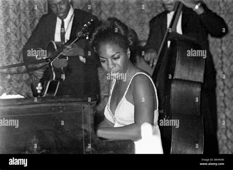 Nina Simone June 1965 Jazz singer Pictured preforming at Annies Club on ...