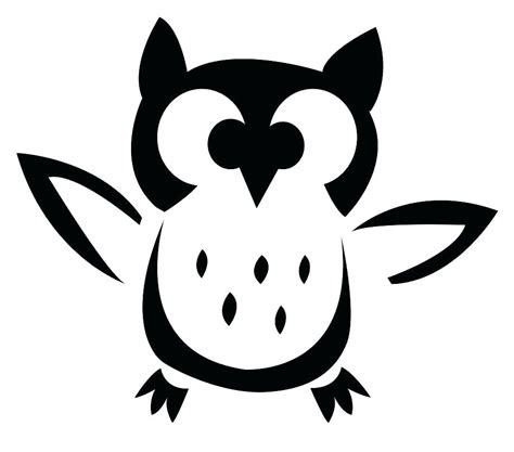 Owl Silhouette Template at GetDrawings | Free download