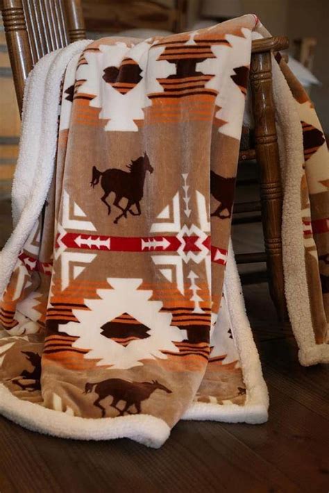 Rustic Cabin Plush Throws 54" X 68" (Wild Horses) - Walmart.com