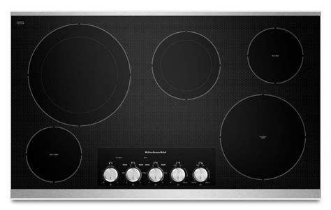 KitchenAid 36" Electric Cooktop with Even-Heat Technology in Stainless ...