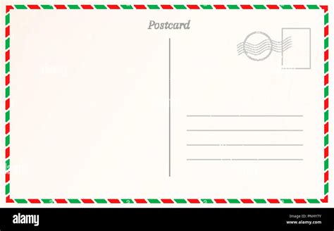 Postcard Backside Template