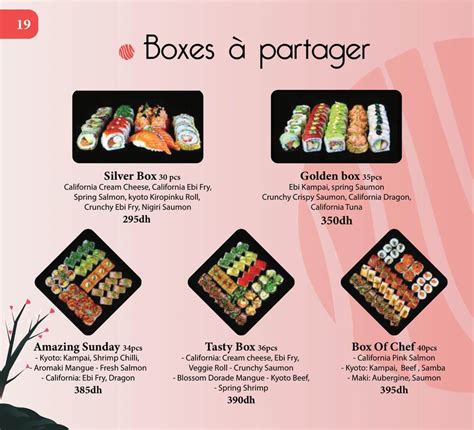 MENU Kyoto Sushi Agadir 2024 | Les meilleurs Restaurants à Agadir - EAT.MA