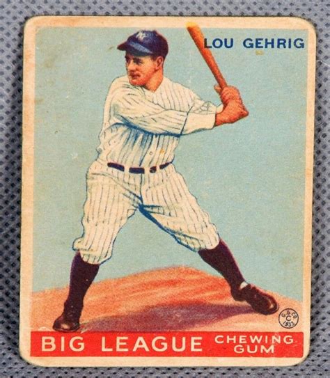 Lou Gehrig $275,000 trading card | Baseball cards, Baseball, Lou gehrig