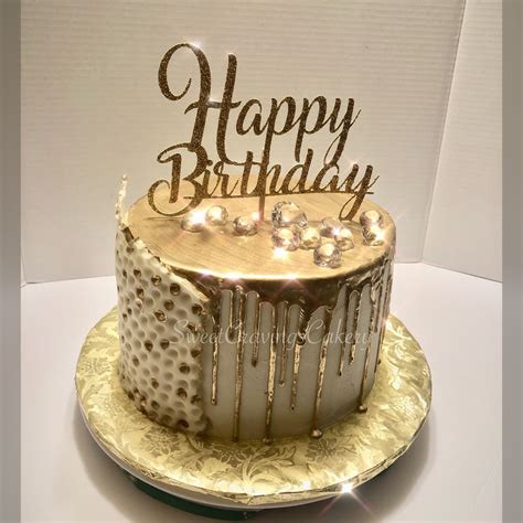 Sparkle Everyday. Gold Drip cake | Golden birthday cakes, 60th birthday cakes, 25th birthday cakes