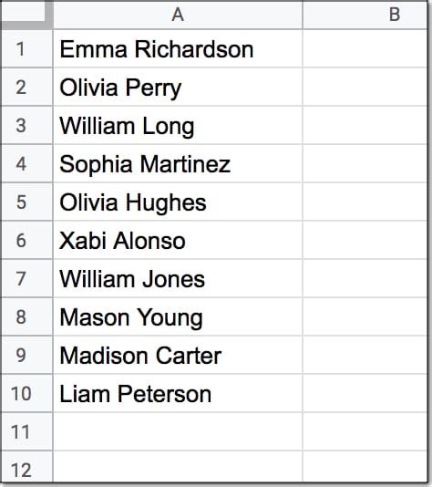 Formula Challenge #4: Sort A Column By Last Name