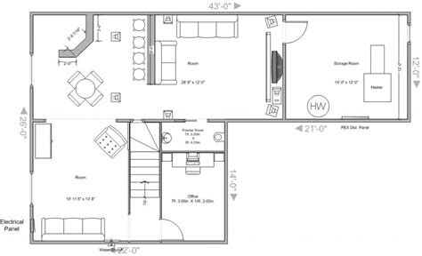 Basement plans - need thoughts, ideas, suggestions - AVS Forum | Basement floor plans, Basement ...