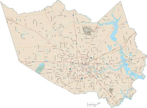 Unincorporated Harris County Map