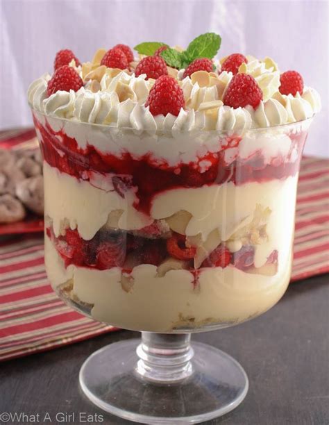 Trifle is a classic English dessert, with layers of pound cake, custard ...