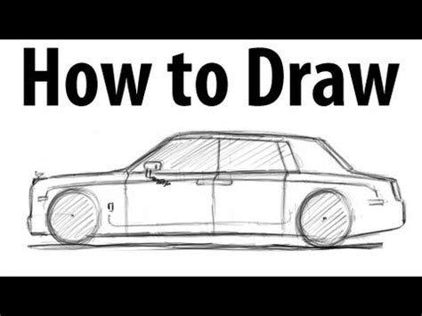 How to draw a Rolls Royce Phantom - Sketch it quick! - YouTube