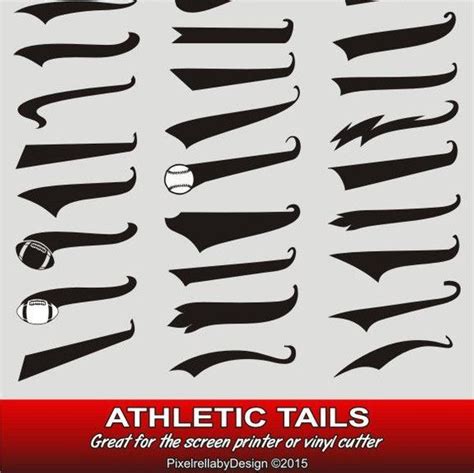 Tails SVG Text Tails Athletic Sports Tails Bundle Swoosh | Etsy | Free ...