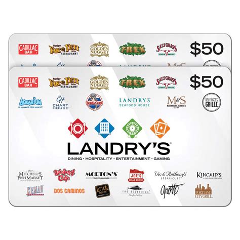 Landry’s Multi-Brand Restaurants & More, Two $50 E-Gift Cards – Baazing