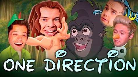 ONE DIRECTION AS DISNEY CHARACTERS - YouTube