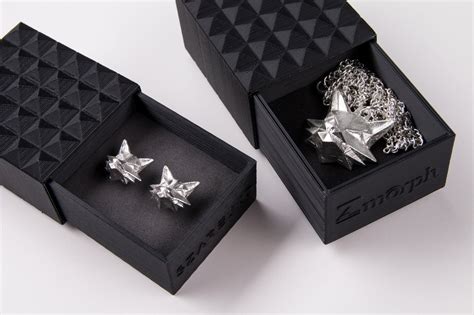 silver jewelry cast from 3d printed forms (in 3d printed boxes) - what ...