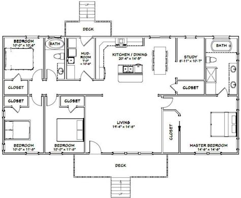 4 Bedroom Floor Plans 1800 Sq Ft - floorplans.click