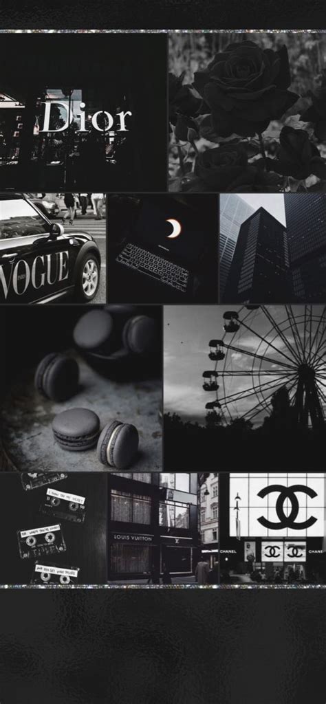 Black Collage Wallpaper | Aesthetic iphone wallpaper, Wallpaper iphone cute, Black aesthetic ...