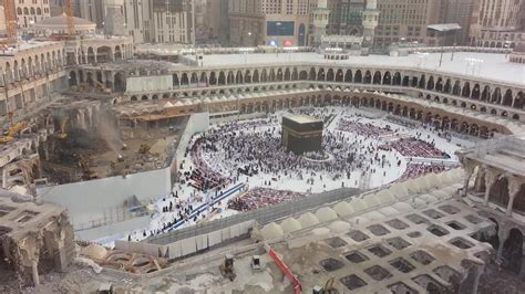 Exclusive: Masjid Al-Haram Expansion 2013 Footage from Tower Crane - YouTube