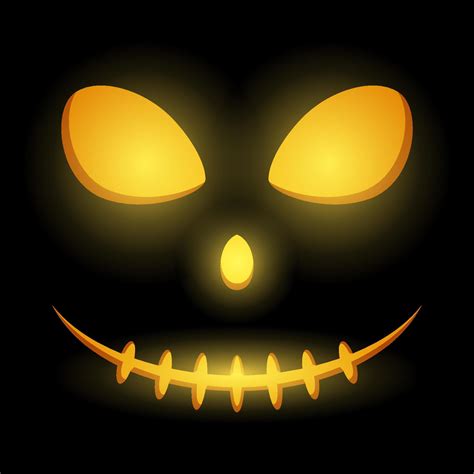 Halloween Pumpkin Face, Vector illustration 11083615 Vector Art at Vecteezy