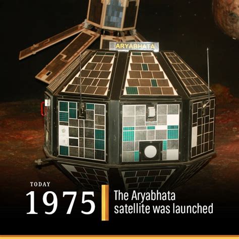 On #thisdayinhistory, #india entered the space age by launching their first-ever satellite, the ...
