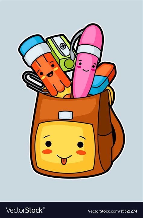 Kawaii School Supplies, School Supplies Organization, Kawaii Doodles, Cute Doodles, Cartoon ...