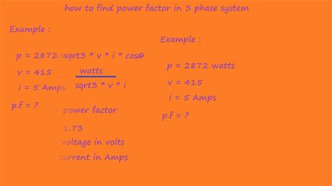 how to calculate power factor in 3 phse system - electrical formulas and calculations - YouTube