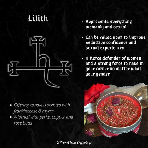 Lilith Demonic Offering Candle - Etsy | Lilith, Goddess magick, Lillith goddess