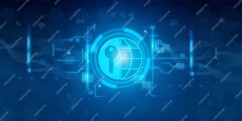 Premium Photo | Futuristic blue shield ethics and security abstract technology background