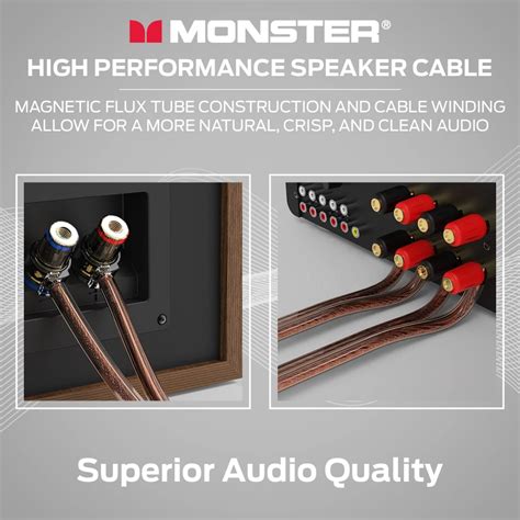 Monster 14 AWG Speaker Wire Copper Cable Spool 15Meter ( 50FT )