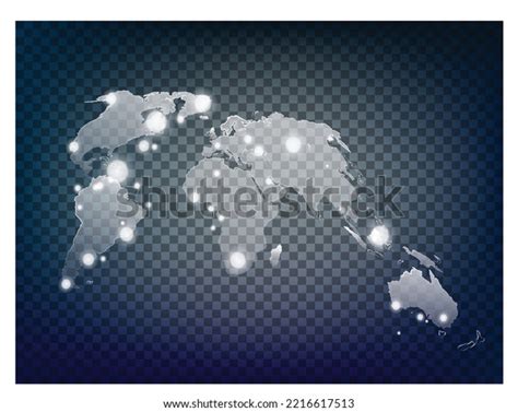 Transparent Sunlight World Map Light Effect Stock Vector (Royalty Free ...