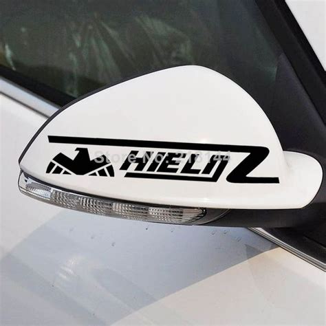 2pcs/lot Free shipping New car styling S.H.I.E.L.D Sticker reflective Car Rearview Mirror ...