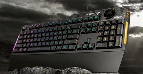 Asus "TUF Gaming K1" is a highly water-resistant gaming keyboard that can be intuitively ...