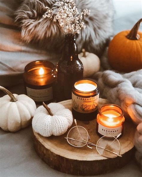 Candle fall aesthetic | Fall candles, Candles, Candle jars