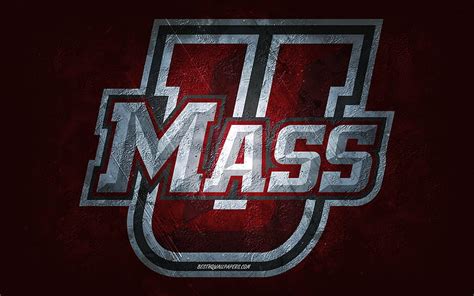 UMass Minutemen, American football team, burgundy background, UMass Minutemen logo, HD wallpaper ...