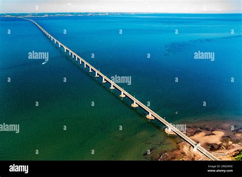 Aerial of Confederation Bridge, PEI, Canada Stock Photo - Alamy