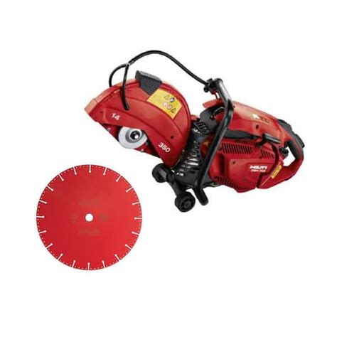 Hilti 14 in. DSH 700X 70CC Hand-Held Concrete Gas Saw with SPX Metal Cutting Blade 3612913 - The ...