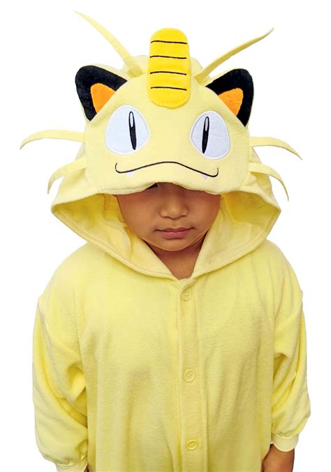 Kid's Pokemon Meowth Kigurumi Costume