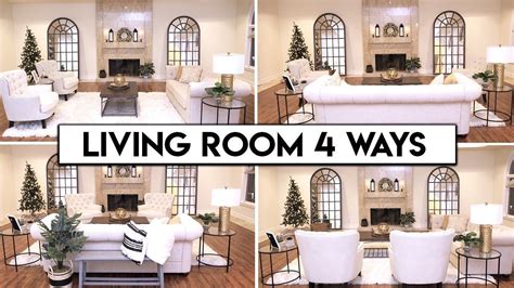 4 LIVING ROOM LAYOUT IDEAS | Easy Transformation - YouTube | Livingroom ...