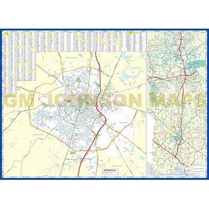 Hopkinsville / Madisonville, Kentucky Street Map - GM Johnson Maps