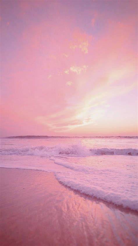 Aesthetic Pink Clouds And Sea Wallpapers - Wallpaper Cave