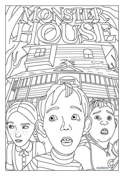 Monster House Coloring Pages - Free Coloring Pages Printables