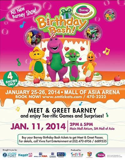 Barney Birthday Bash Live in Concert @ SM Mall of Asia