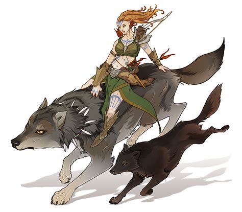 Elven Ranger Wolf