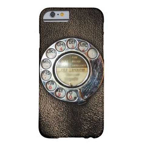 Retro Rotary Phone Dial On Vintage Brown Leather iPhone 6 Case | Retro ...