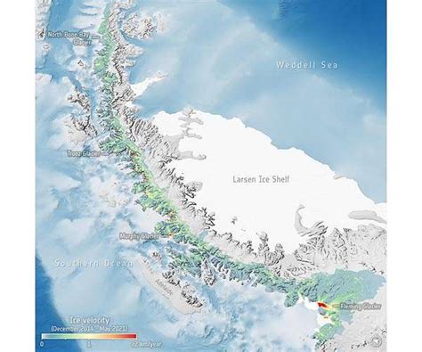 Antarctic Peninsula glaciers on the run