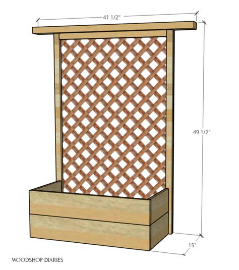 DIY Planter Box with Trellis--An Easy 4 Step Scrap Wood Project!