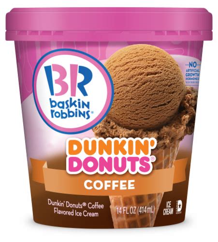 Baskin Robbins Dunkin' Donuts Coffee Ice Cream Pint, 14 oz - Kroger