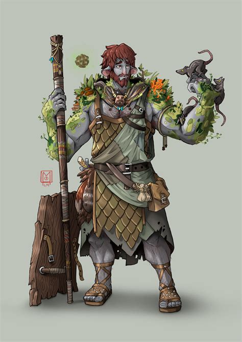 ArtStation - D&D — Firbolg Druid