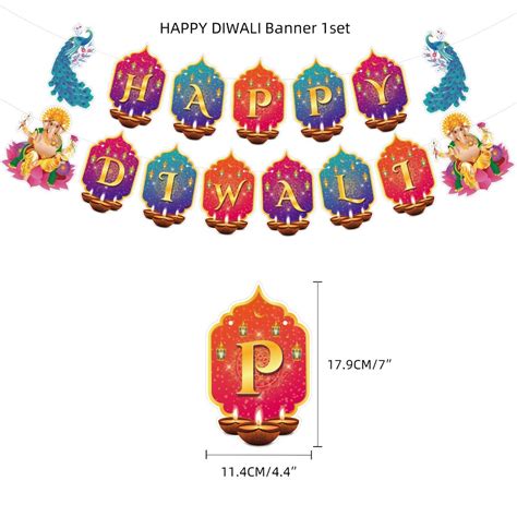 2023 Deepavali HAPPY DIWALI Banner for Diwali Celebration Party Decoration, Hobbies & Toys ...