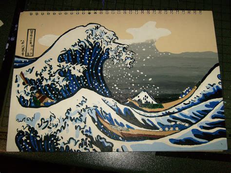 Hokusai's Great Wave by Thingimibob on DeviantArt