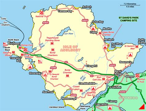 Map of Anglesey | England and Wales Visits | Pinterest