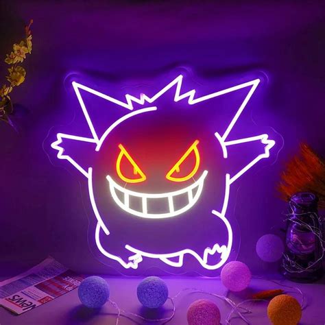 Gengar Pokemon Neon Sign | Gengar pokemon, Neon signs, Pokemon